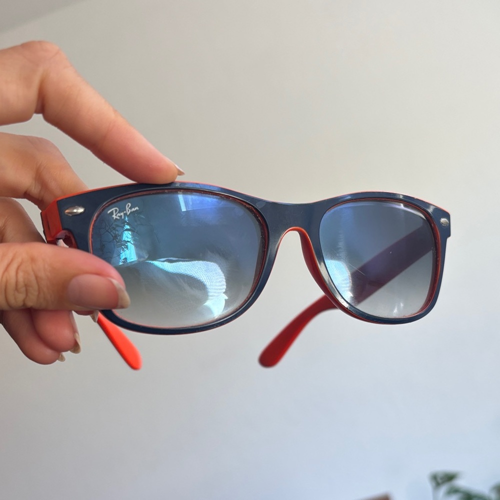Ray-Ban orange and blue New Wayfarer sunglasses